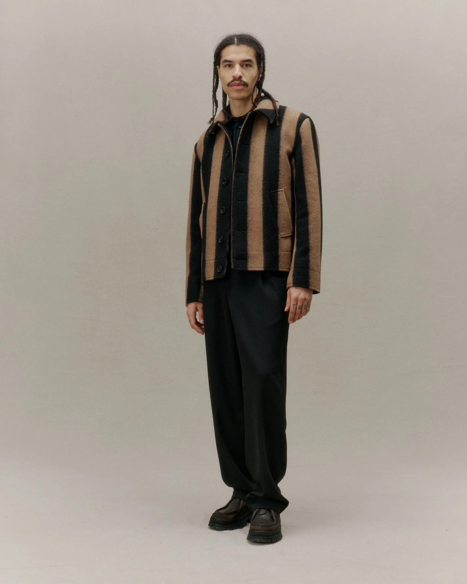 Voice - Black & Taupe Stripe - Image 6