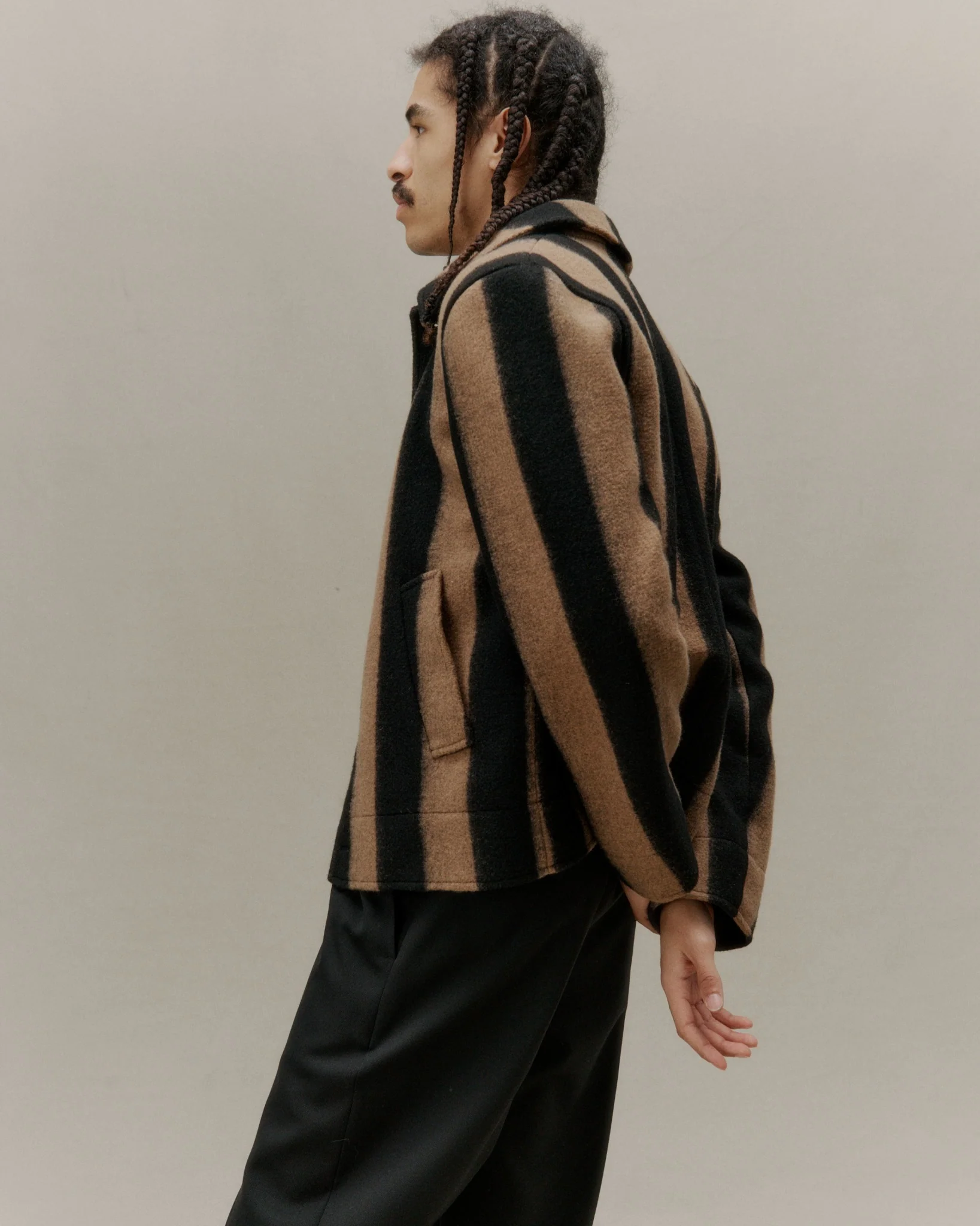 Voice - Black & Taupe Stripe - Image 8